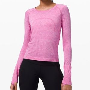 Lululemon Swiftly Tech Long Sleeve 2.0 *race Length In Highlight Purple